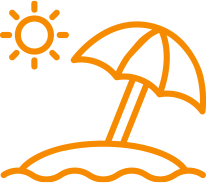 Katerina's Cars Corfu beaches-icon orange